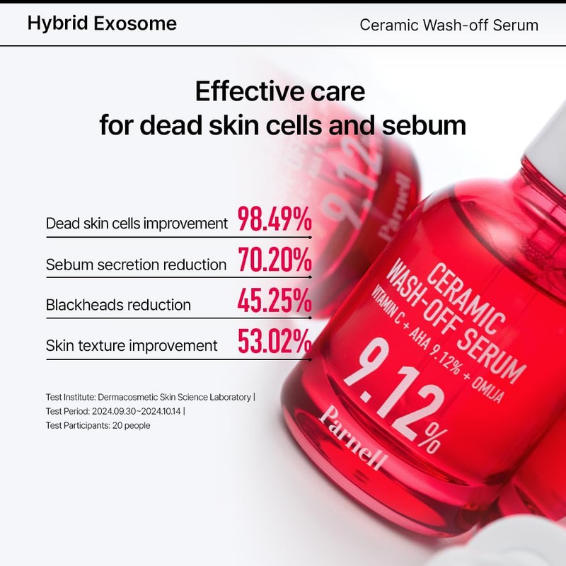 Parnell AHA 9.12% Omija Ceramic Wash-Off Serum | 1-Minute Face