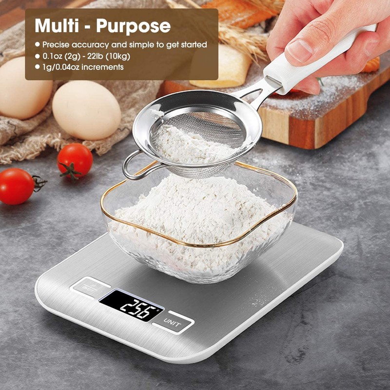 ZONSEL 1 Pack Food Kitchen Scale, LCD Display Digital Grams