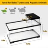 Clioran Turtle Tank Kit with Basking Platform,All in One Turtle
