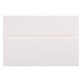 Jam Paper Strathmore Sobres de papel – 50/caja de cartón, blanco, (Bright White Wove), A9