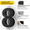 LLtronation 6 Inch Backlit House Numbers for Outside, Stainless Steel,