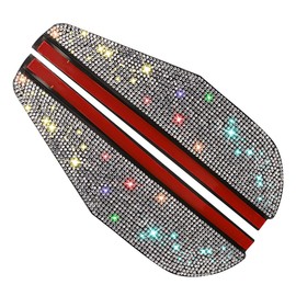 UHANBUT 2PCS Bling Car Side Mirror Rain Visor Guard, Rhinestones Automotive Rear View Mirror Rain Eyebrows, PVC Rainproof Vehicle Side Mirrors Smoke Shade Cover for Car, Truck, SUV (White)