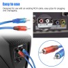Unbranded 4Pcs RCA Y Splitter Audio Jack Cable Adapter 1