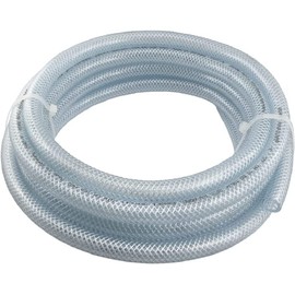 Fittingstore - Sold by the Metre - PVC Hose with Fabric Insert - Food Grade, Drinking Water, Compressed Air Hose, Water Hose (Transparent / 13.2 x 19.8 mm)
