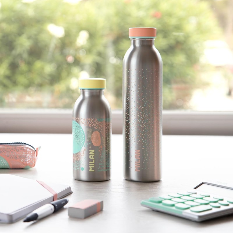 Milan Botella Isotermica (Termo) Rosa S- Silver 600 ml