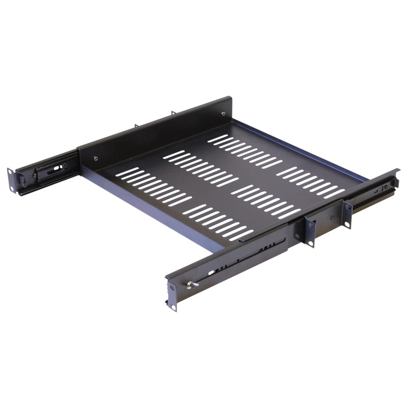 kenable 1U Telescopic Rack Mount Sliding Draw Shelf for 19