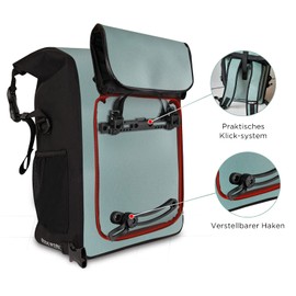 Vvciic Side Buckle - Bicycle Bag Buckle Accessories Luggage Equipment Bicycle Bag Holder Pannier Rack Bicycle Bag Holder Adjustable School Bag Hook