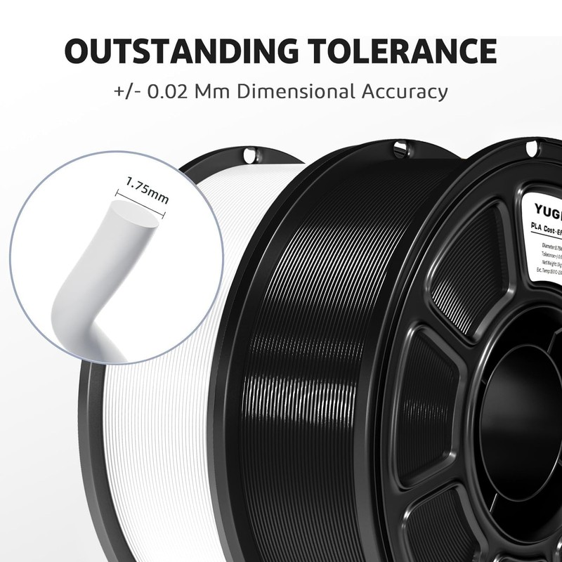 YUGMCOCE Silk PLA Filament 1.75mm,3D Printer Filament with a Metallic
