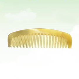 Beavorty 2pcs Natural Anti-static Horn Comb for Hair Smoothing and Detangling Portable Hair Comb for Women Promotes Circulation
