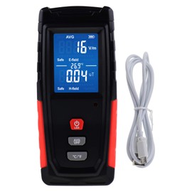 TEKCOPLUS Electromagnetic Wave Meter, EMF Detector, EMF Detector, Electromagnetic Field Radiation, LCD, Japanese Instruction Manual (English Language Not Guaranteed)