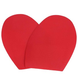 HEEPDD Material de la Estera de Goma, Suelas de Zapato Antideslizante Resistente al Desgaste Media Suela de Goma Protector para Zapatos Casuales Zapatos de Cuero Sandalias Zapatillas(Rojo)