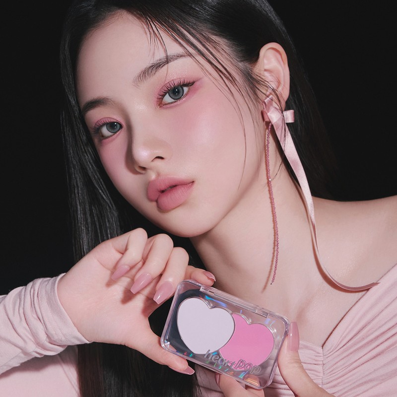 [Etude] Heart Pop Duo Blusher 7.5g / [에뛰드] 하트팝 듀오