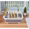 AMZMUKAUP Foldable Dish Drainer for Camping, Caravan, Outdoor Activities, Kitchen,