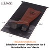 DIOMMELL 12 Pack Tall Boot Bags for Travel Non-Woven with