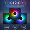 Thermalright TL-S12-S X3 CPU Case Fan, 120mm PWM Silent Computer