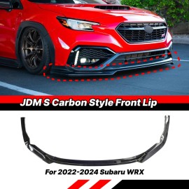 MQ For 2022-2024 Subaru WRX ST Style Front Bumper Lip Splitter Body Kit Carbon Look