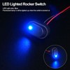 Twidec/5Pcs LED Lighted Rocker Switch Toggle 12V 30A SPST 3