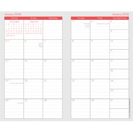 Graphique 2 Year Pocket Planner | 29 Month Organizer, Aug. 2025 – Dec. 2027| Monthly Calendar & Notes Spreads | Marked Holidays | Classic Charm | 3.75” x 6"