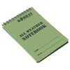 Kombat UK A6 Waterproof Notepad, Olive Green