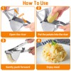 Stainless Steel Potato Press with Comfort Handle, Large Hole Potato