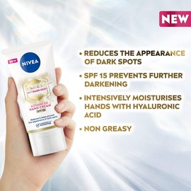 NIVEA LUMINOUS 630 Anti Dark Spot Advanced Hand Cream (50ml), Skin Cream Enriched With Hyaluronic Acid, Nourishing Hand Cream For Luminous Skin