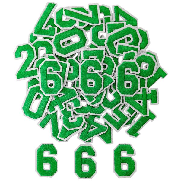 ZESION Iron on Numbers 50Pcs Number 0 to 9 Patches