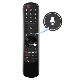 AN-MR21GA Smart Remote Control Replacement fit for LG Smart TV 2021 OLED TV Series G1 C1 A1 QNED99 QNED90 NANO99 NANO90 NANO85 NANO80 NANO75 and UHD TV's UP80 UP75 Series