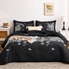 Wake In Cloud - Floral Quilt Set, Botanical Elegant Flower