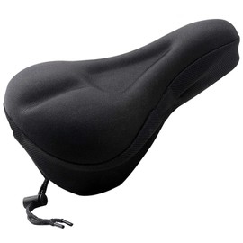 Amusingtao Bike Seat Cushion Cover, Gel Bike Seats Cover with a Waterproof Seat Cover, Extra Soft Exercise Bicycle Seats Compatible for Men Women, Outdoor & Indoor