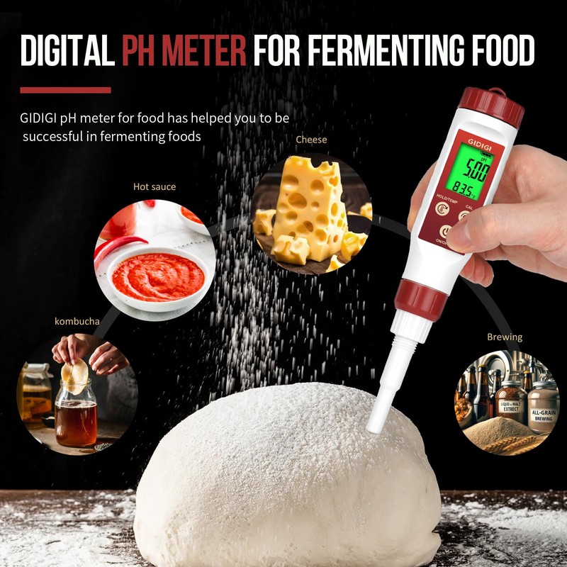 pH Meter for Food Digital pH Meter for Fermentation Hot