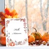 AnyDesign 60 Sheet Fall Watercolor Stationery Letterhead Paper Pumpkins Maple
