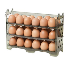 Refrigerator Side Door Egg Rack Multi Functional Anti Slip Flip Door Slide Storage Eggs Holder