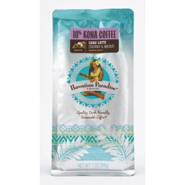 Hawaiian Paradise Khea 10% Kona Luau Latte (Coconut & Macadamia) 6.9 oz (198 g)