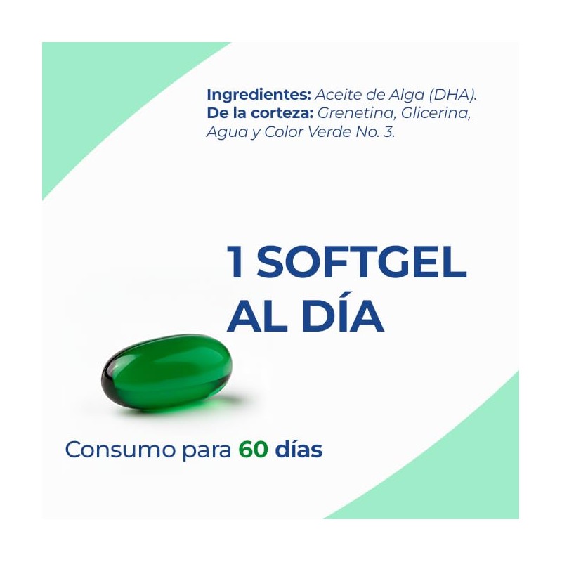 DHA OMEGA 3 ALGAE NatGel OMEGA 3 Vegetal - DHA