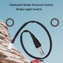 Amavoler Hydraulic Brake Pressure Switch Brake Light Switch Banjo Bolt Fit for Motorcycle Scooter Dirt Pit Bike ATV. (Straight M10×1.25mm)