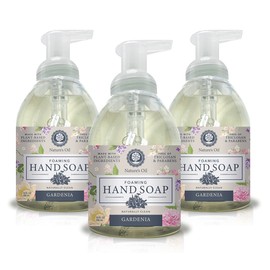 Nature's Oil Foaming Hand Soap, Gardenia, 10 Fluid Ounces (3 Pack)