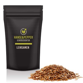 500 g Flax Seeds Brown Whole Linseed Natural Vegan Natural Food Hanse&Pepper Gewürzkontor