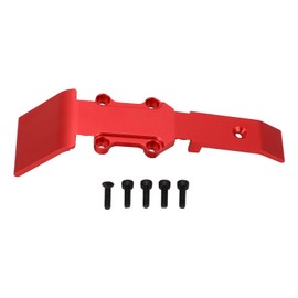 1/16 Front Skid Plate Aluminum Alloy Portable Lightweight RC Front Skid Plate for Traxxas E Revo VXL Red