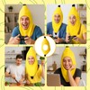 EujRcf Banana Hat, 55cm Funny Yellow Banana Hat, Reusable Cosplay