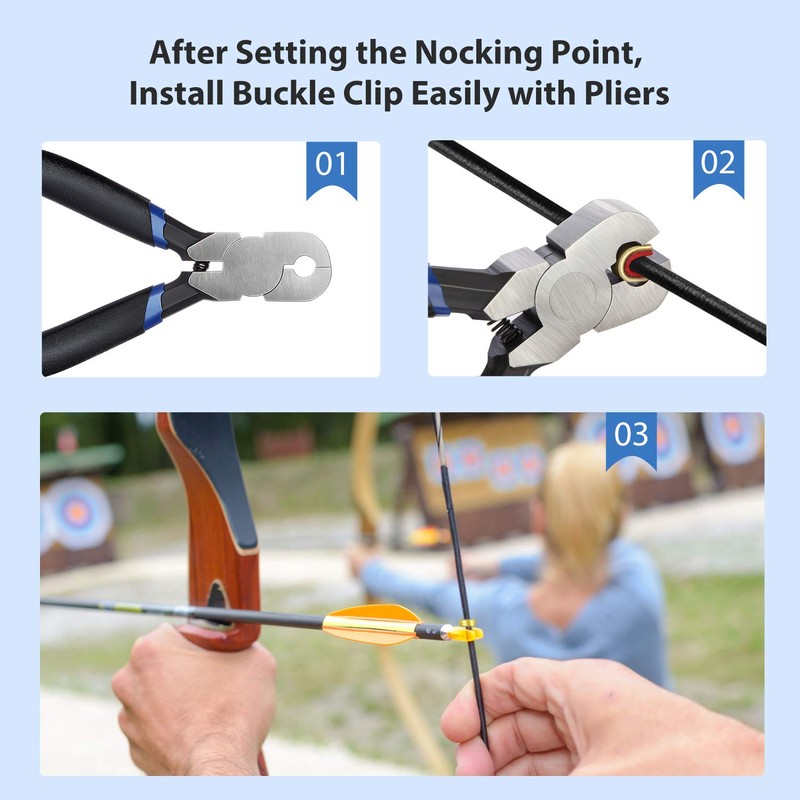 Zonon Bow String Nocking Points Pliers Strings Knock Set T