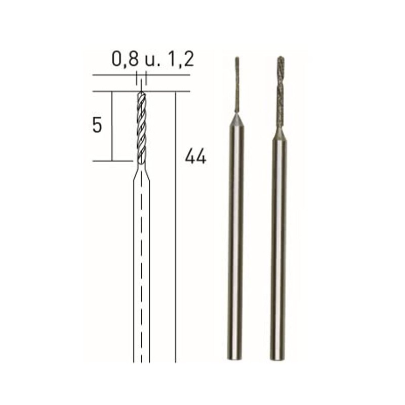 Proxxon 28255 Diamond twist drills 2 pcs., 1/32" + 3/64"