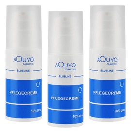 Blueline 10% Urea Cream for Very Dry Skin, Body Cream for Psoriasis or Neurodermatitis, Care Cream for Itching, Skin Care for Blemishes and Rashes (3 x 100 ml)