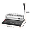 Happybuy Comb Binding Machine, 21-Hole Binder for 450 Sheets, Includes