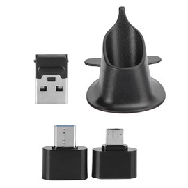 Ergonomic Mouse Pen Type USB Computer Stylus Optical Tracking System LCD TV Viewer Grey ABS Plastic 3 Adjustments 800/1200/1600dpi (PR-03)