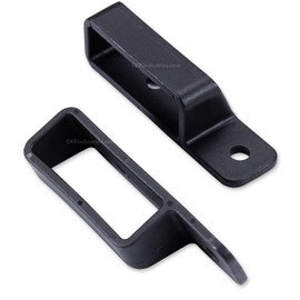 HolsterSmith Universal Holster Mounting Loops - OWB Angled Belt Loops - (Tactical Black) - (Fits Up to 1.50in Belts) - (1 Pair)