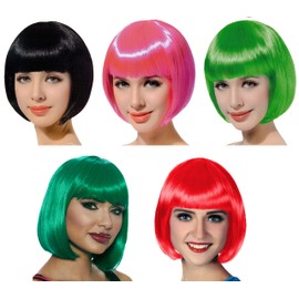 Brandsseller Women's Carnival Short Hair Wig, Bob Carnival / Carnival / Fancy Dress / Party / Shows, Synthetic Hair