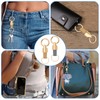 Dexspoeny 2Pcs Car KeyChain with 2 Rings, Leather Key &