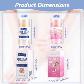 2 Pieces Callus Remover Cream Hydrating and Anti-Cracking Foot Care Urea Foot Cream Against Callus Foot Cream Stick Foot Cream Very Dry Feet Foot Care Moisturising and Crack-Free