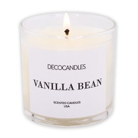 Urban Concepts by DECOCANDLES - Vanilla Bean - Highly Scented Soy Candle - Long Lasting - Hand Poured in USA (6 Oz.)