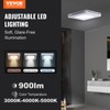 VEVOR Bathroom Exhaust Fan, 110 CFM High-Efficiency Ventilation, Remote Control,